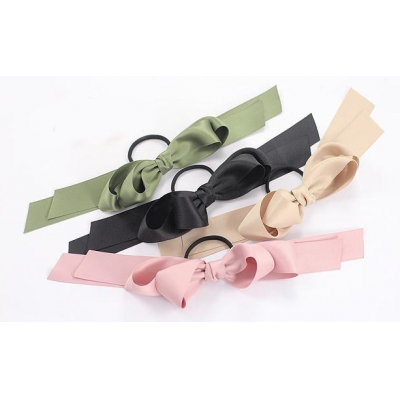 Elastic Ribbon Hair Band Cute large Bow Hair Ties for Girls